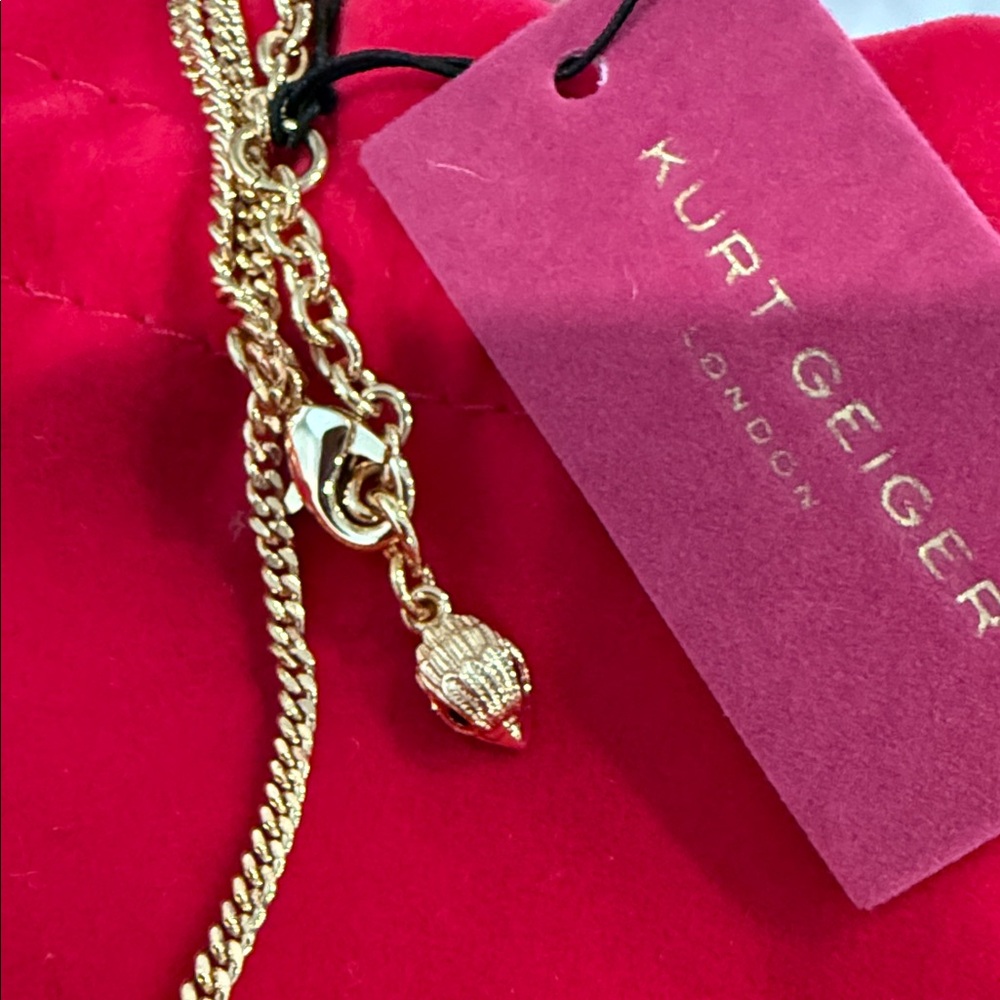 Kurt Geiger Gold-Tone Multi-Colored Crystal Eagle
Pendant Necklace - Picture 3 of 5